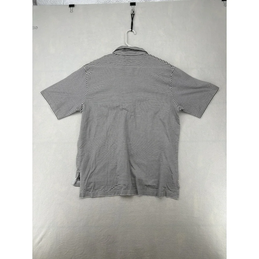 Ralph Lauren Golf Polo Black And White Micro Striped Shirt